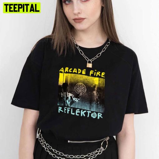 Vintage Art Arcade Fire Reflektor Band Unisex T-Shirt