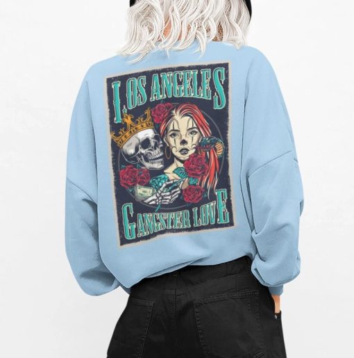 Vintage Art Los Angeles Ganster Love Unisex Sweatshirt