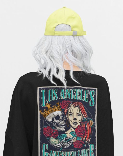 Vintage Art Los Angeles Ganster Love Unisex Sweatshirt