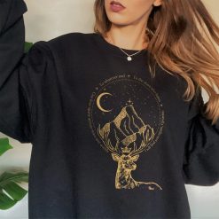 Vintage Art Our Love Spans Across Stars And Worlds Unisex Sweatshirt