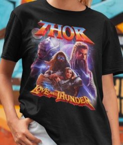 Vintage Art Thor Love And Thunder Movies Marvel 2022 Unisex Shirt