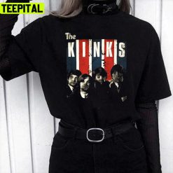 Vintage Band English Rock The Kinks Band Unisex T-Shirt