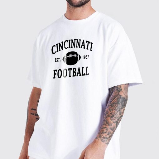 Vintage Cincinnati Football Est 1967 Classic Design Unisex T-Shirt