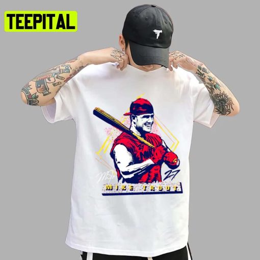 Vintage Design Mike Trout Baseball Los Angeles Angels Unisex T-Shirt