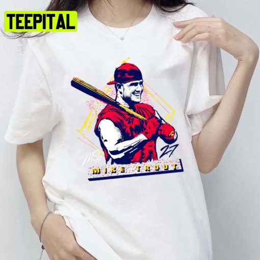 Vintage Design Mike Trout Baseball Los Angeles Angels Unisex T-Shirt