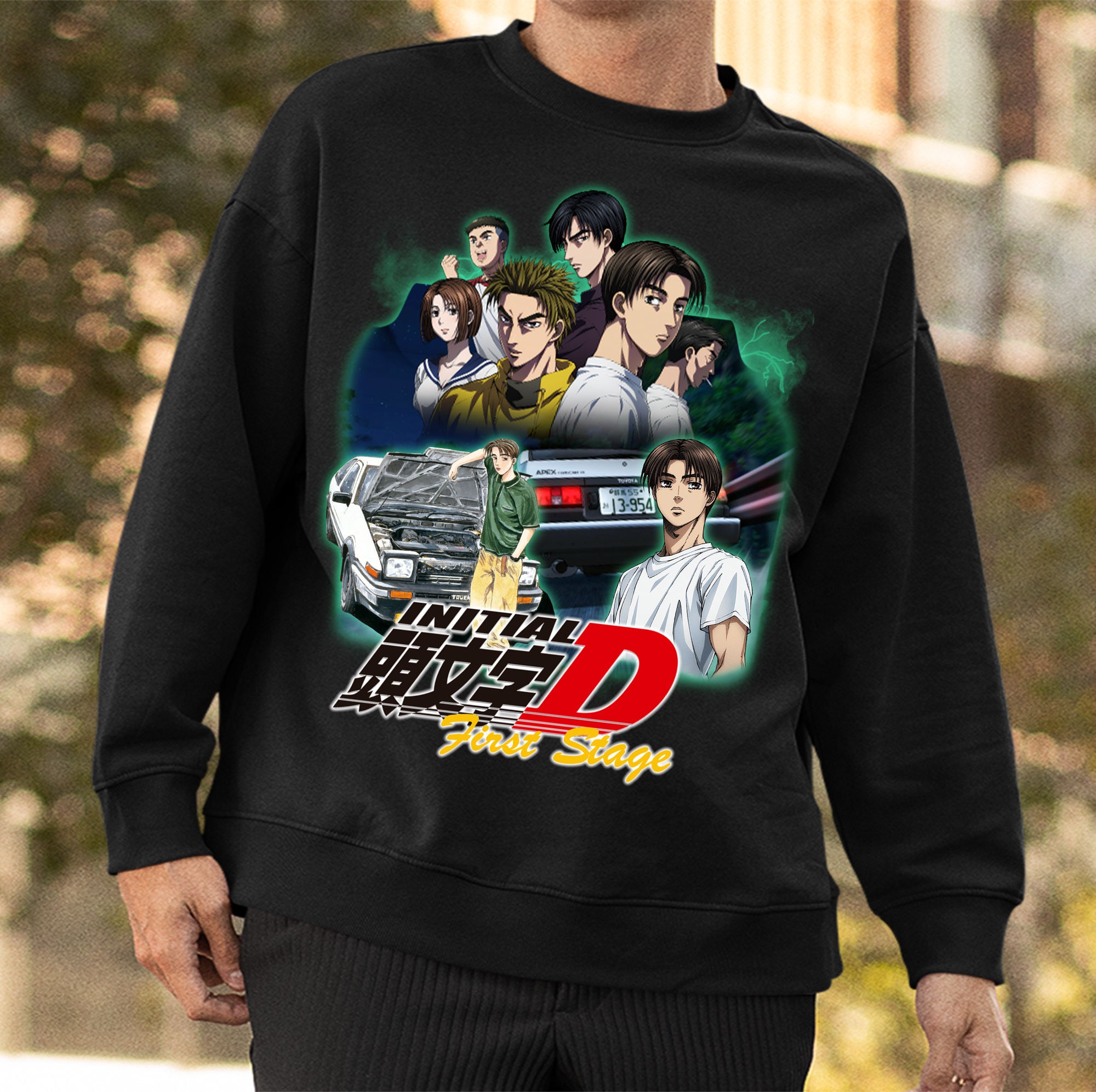 Vintage Initial D Fifth Stage Fujiwara Anime Unisex T-Shirt