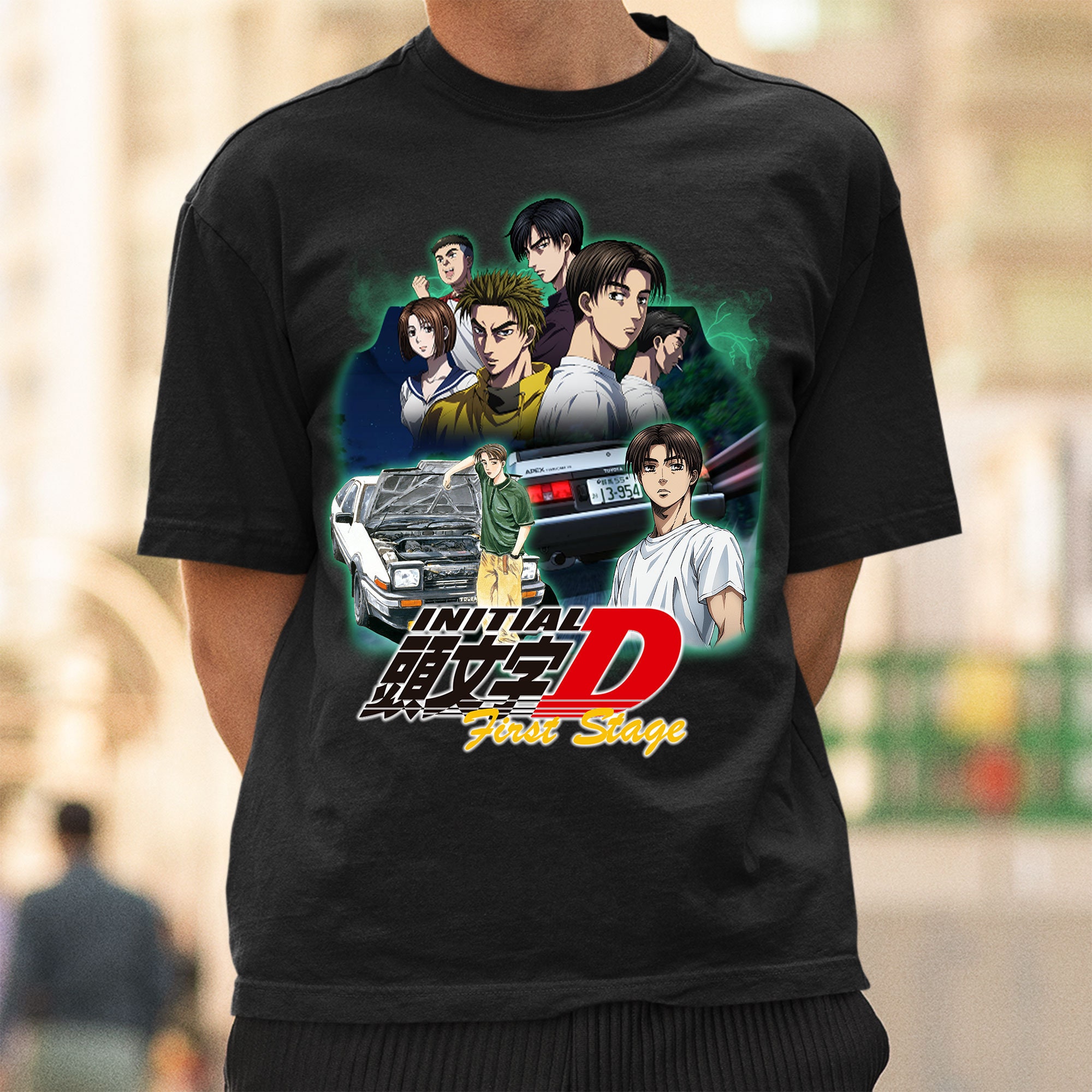 Vintage Initial D Fifth Stage Fujiwara Anime Unisex T-Shirt