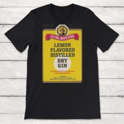 Vintage Labels Old Mr Boston Brand Lemon Flavored Distilled Dry Gin Unisex T-Shirt