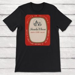 Vintage Labels Wine Label Santa Clara California Wine Unisex T-Shirt