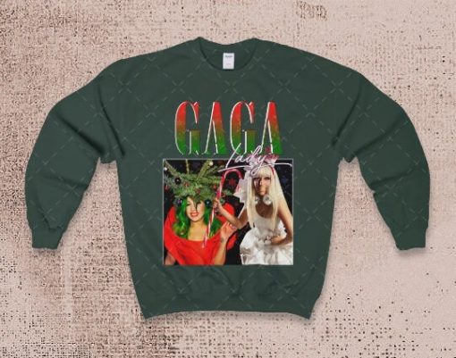 Vintage Lady Gaga Rap Hip Hop 90s Retro Art Unisex Sweatshirt