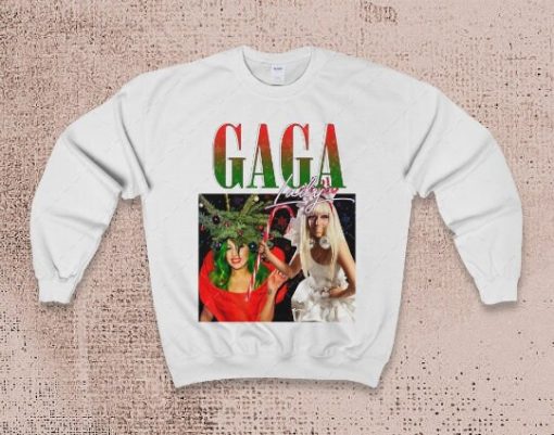 Vintage Lady Gaga Rap Hip Hop 90s Retro Art Unisex Sweatshirt