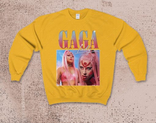 Vintage Lady Gaga Rap Hip Hop 90s Retro Unisex Sweatshirt