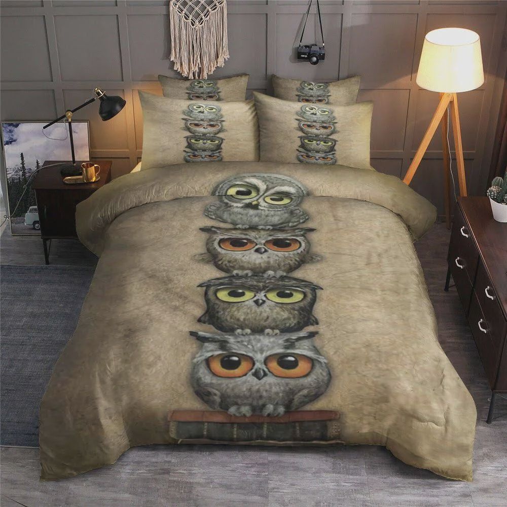 Vintage Owl Cotton Bedding Sets