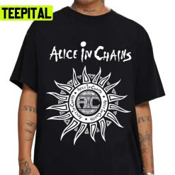 Vintage Sun Faded Alice In Chains Retro Rock Band Unisex T-Shirt