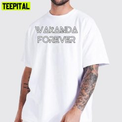 Wakanda Forever Art Text Unisex T-Shirt