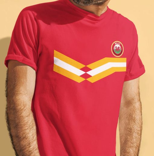 Wales Football New Style Retro Strip 2021 Euro Shipping Unisex T-Shirt