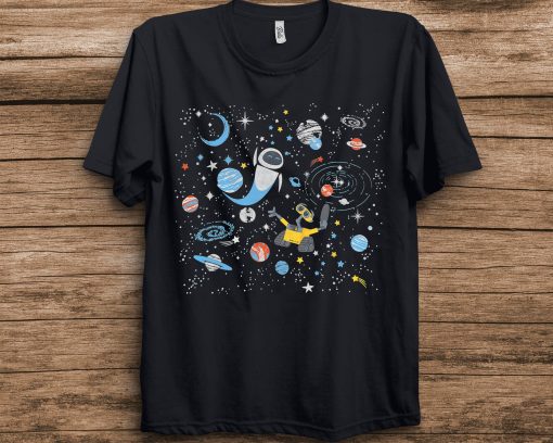 Wall-E And Eve In Space Disney Unisex T-Shirt