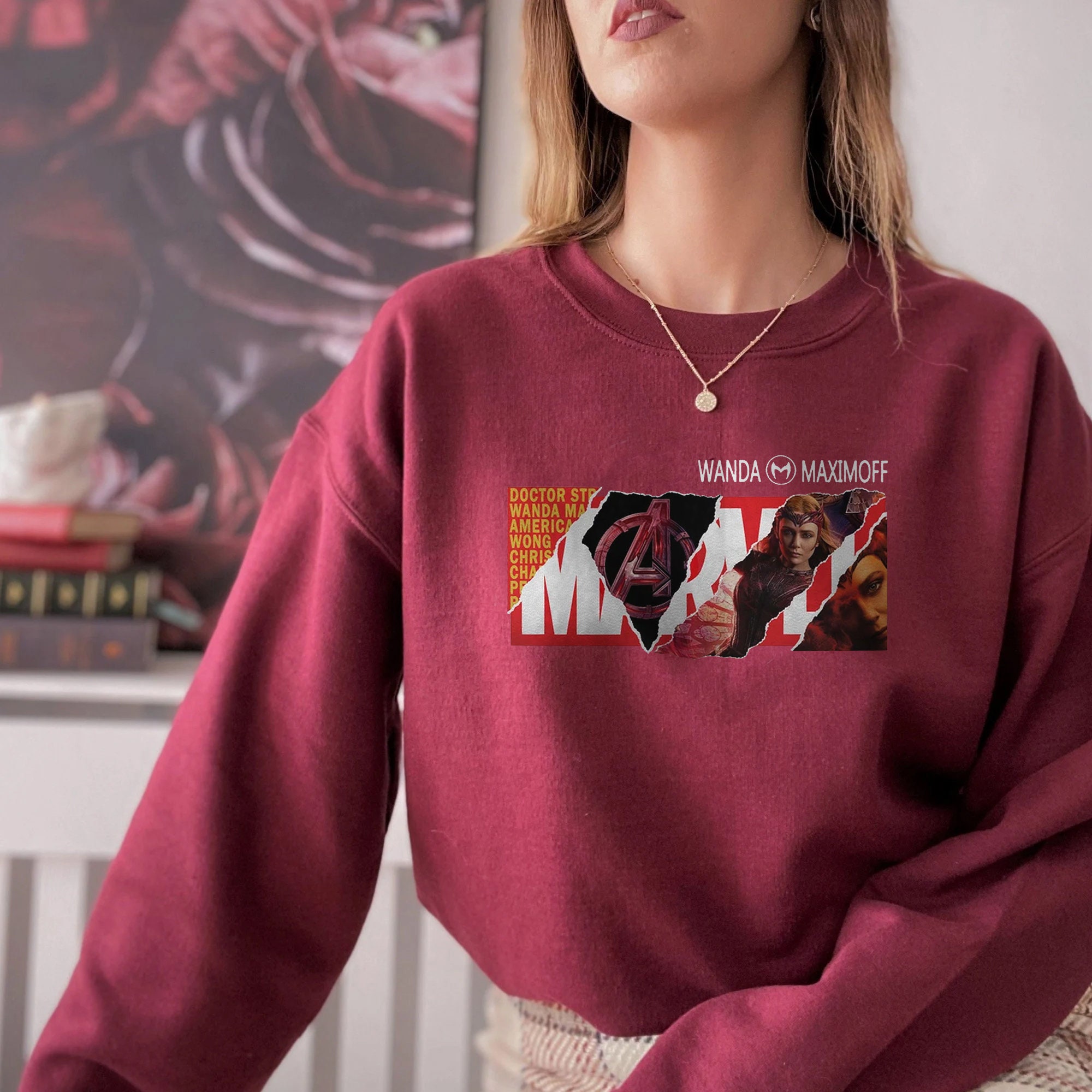 Wanda Maximoff Scarlet Witch 2022 Art Unisex Sweatshirt