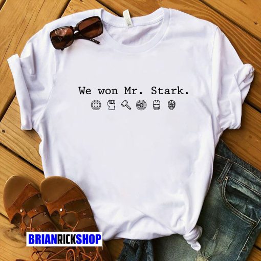 We Won Mr Stark Spider-Man Quote Unisex Sweatshirt