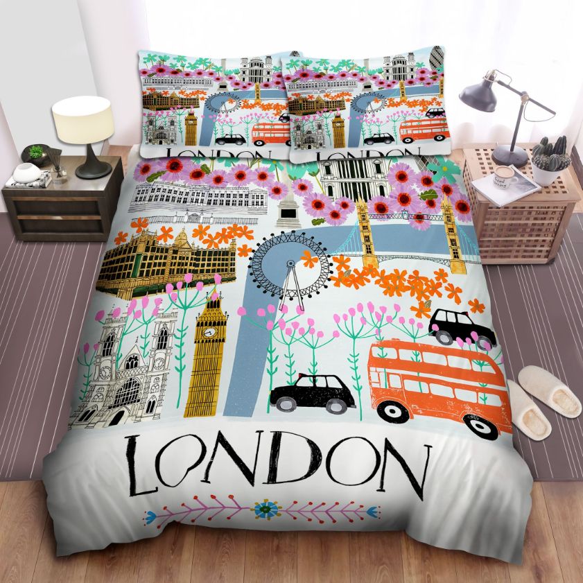 Welcome To London Cotton Bedding Sets