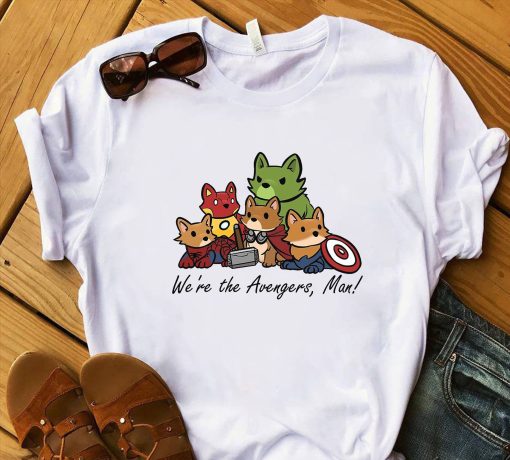 We’re The Avengers Man Corgi Avengers Unisex T-Shirt