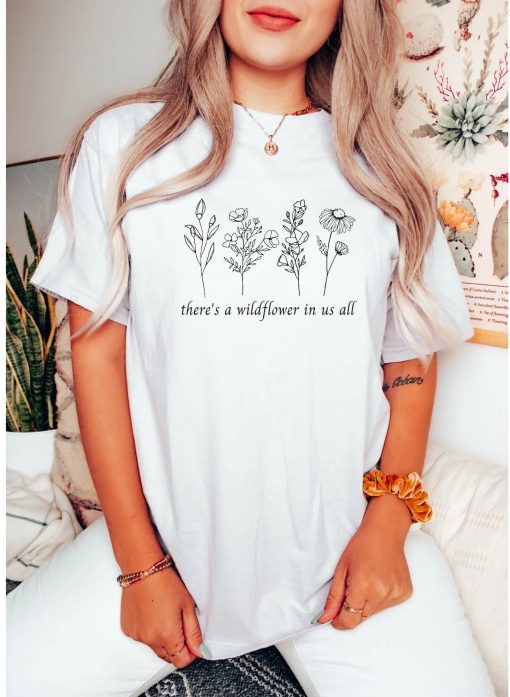 Wildflower Shirt Comfort Colors Unisex T-Shirt