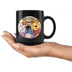 Winnie The Pooh Disney Premium Sublime Ceramic Coffee Mug Black