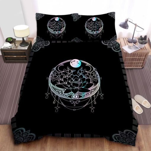 Witch Mandala Lotus Cotton Bedding Sets Perfect Gifts For Wicca Lover Gifts For Birthday Christmas