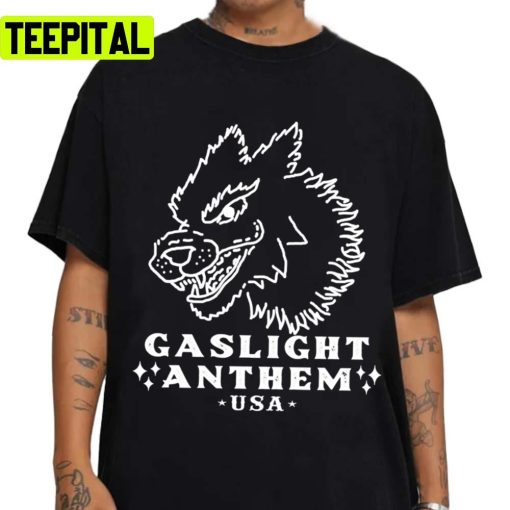 Wolf Head Symbol The Gaslight Anthem Rock Band Unisex T-Shirt