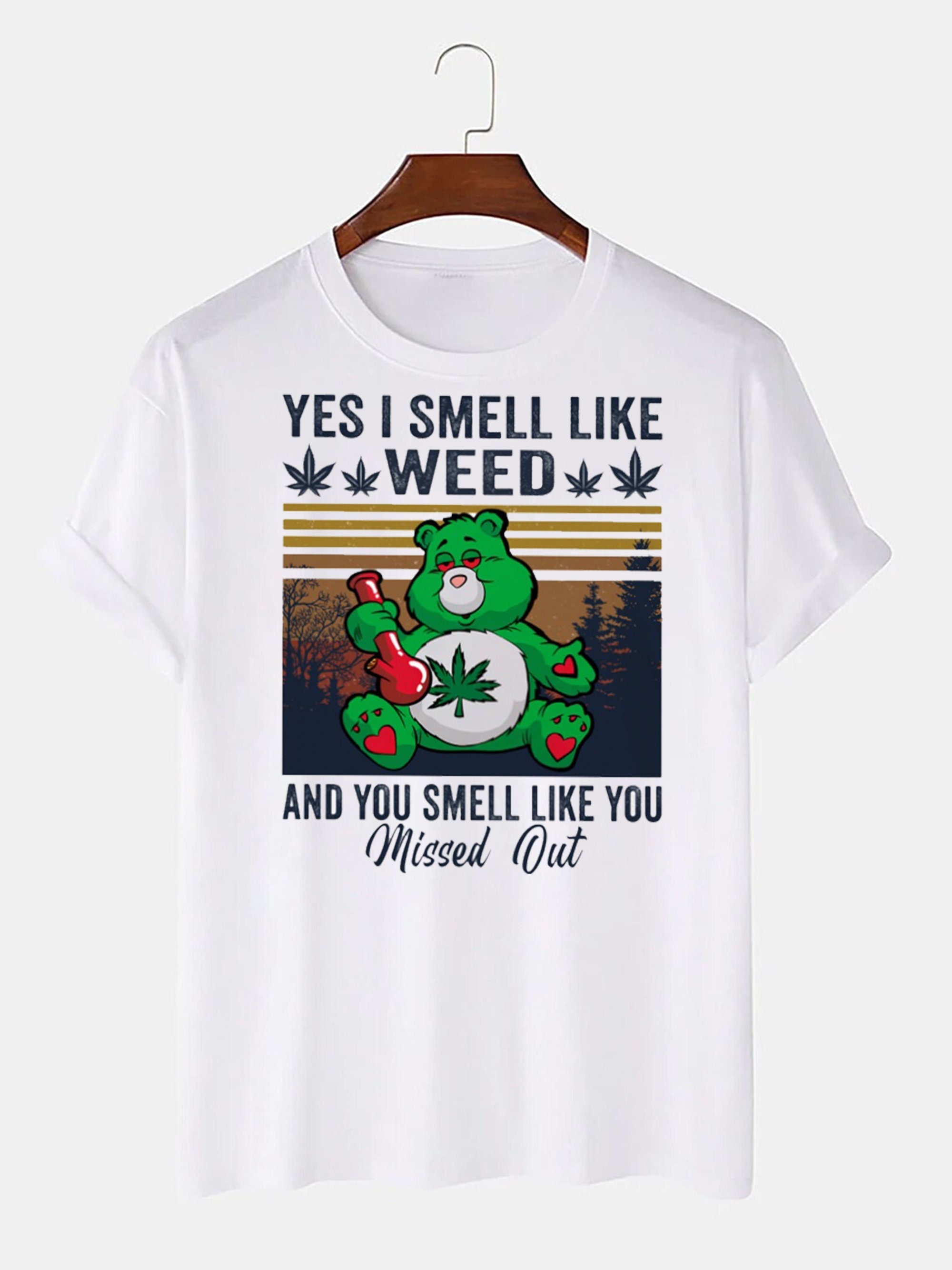 Yes I Smell Like Weed And You Smell Like You Missed Out 420 Weed Unisex Shirt