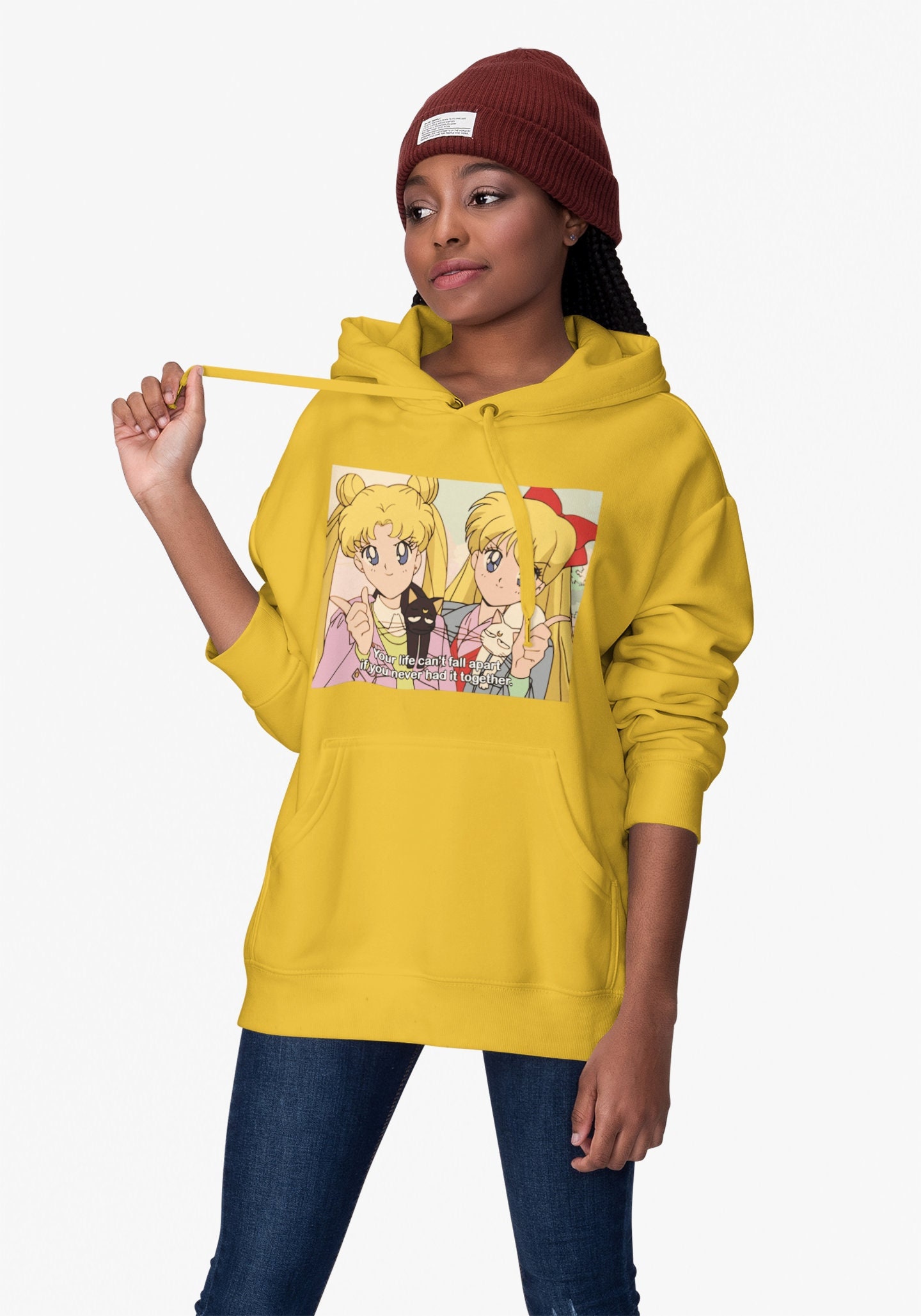Your Life Can't Fall Apart If You Never Had It Together Sailor Moon Unisex Hoodie