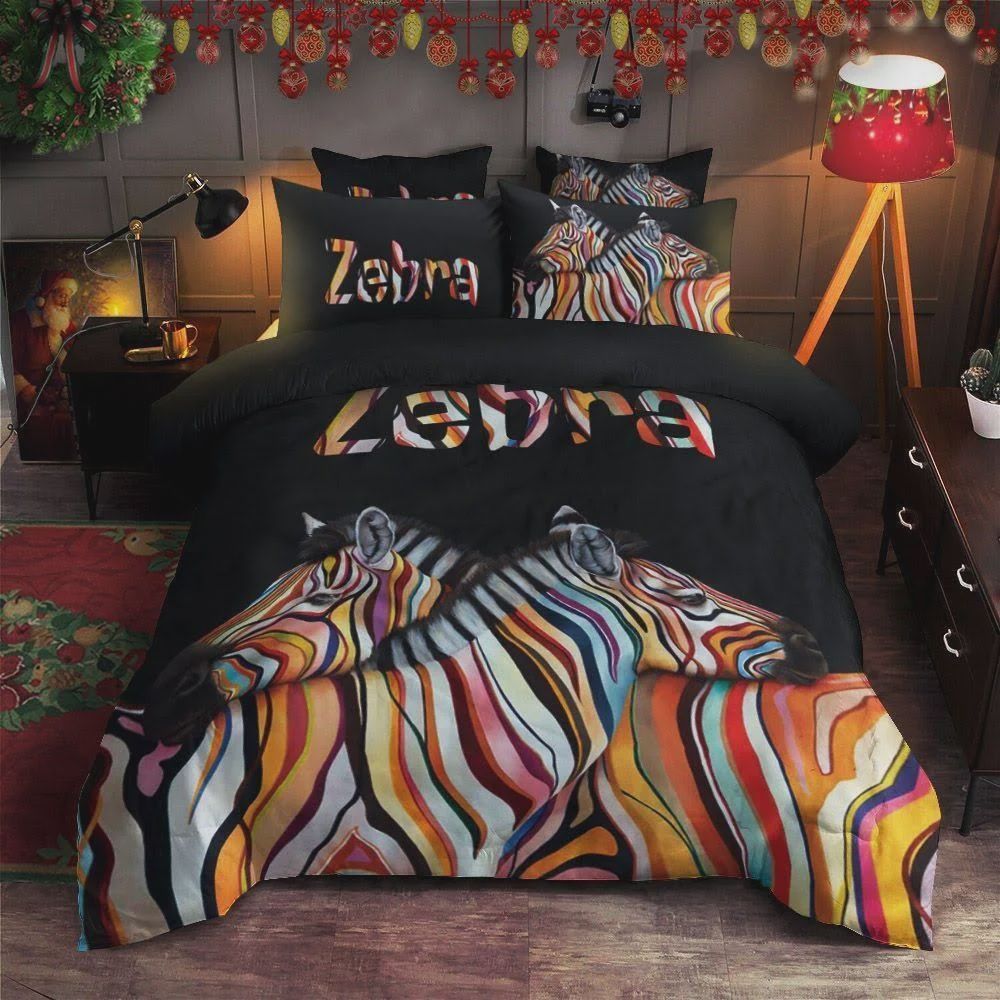 Zebra Colorful Cotton Bedding Sets