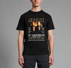 14th Anniversary 2008 2022 Imagine Dragons Mercury Tour 2022 Signatures Thank You For The Memories Unisex T-Shirt