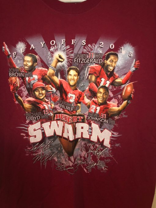 2015 Arizona Cardinals Playoff Size Large Nfl T-Shirt