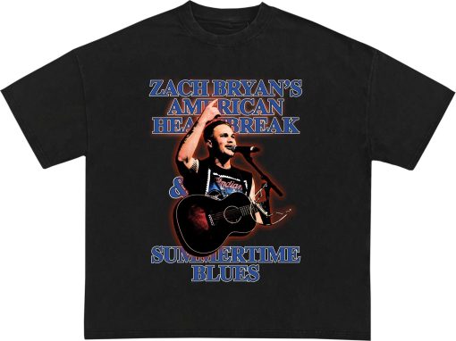 2022 Zach Bryan’s American Heartbreak And Summertime Blue Zach Bryan T-Shirt
