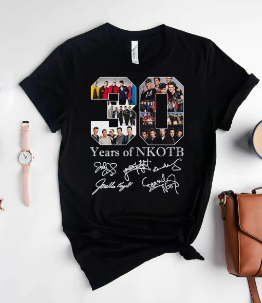 30 Years Of Nkotb With Signatures New Kids On The Block Unisex T-Shirt