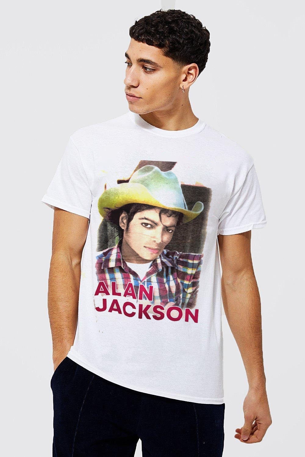 90s Bootleg Alan Jackson Michael Jackson Unisex T-Shirt