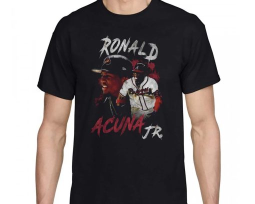 90s Ronald Acuna Jr Player Atlanta Braves Basketball Shirt