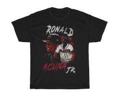 90s Ronald Acuna Jr Player Atlanta Braves Basketball Shirt