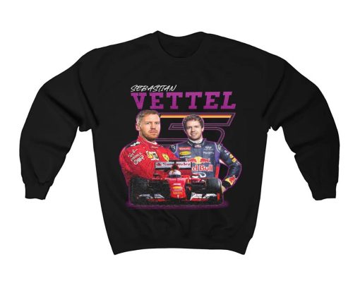 90s Style Nascar Racing Formula 1 F1 Sebastian Vettel Shirt