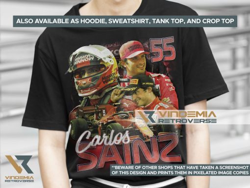 90s Vintage Carlos Sainz Jr Scuderia Ferrari Unisex T-Shirt