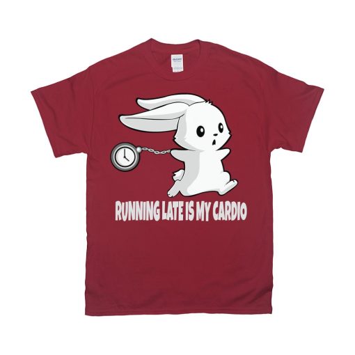 A Bunny Running Late Running Always Late Sorry I’m Late Bunny Unisex T-Shirt