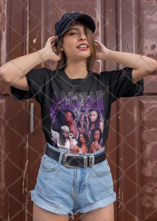 Aaliyah Rnb Hip Hop Rap Retro Unisex T-Shirt