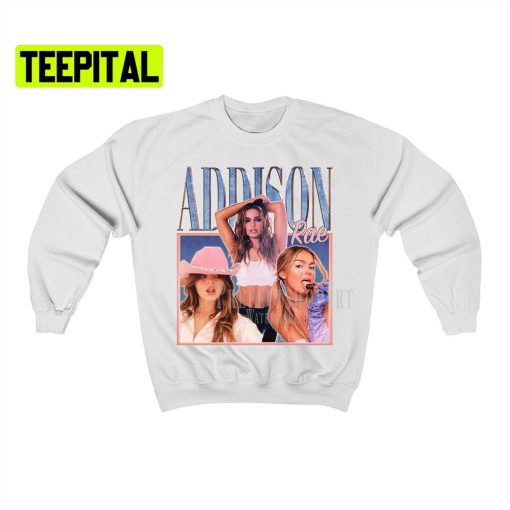 Addison Rae Retro Vintage Art Unisex Sweatshirt