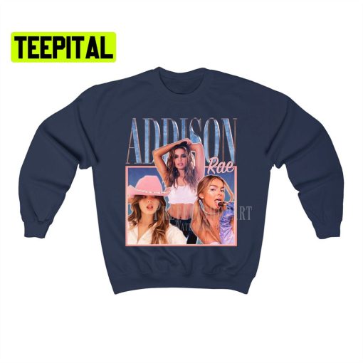 Addison Rae Retro Vintage Art Unisex Sweatshirt