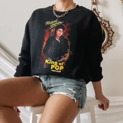 Aesthetic Design Vintage Michael Jackson Inspired Mj Unisex Rap Unisex Sweatshirt