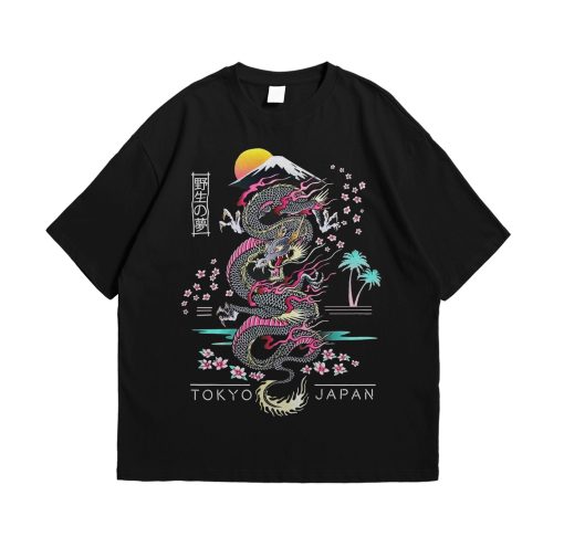 Aesthetic Dragon Urban Artwork Graphic Unisex T-Shirt