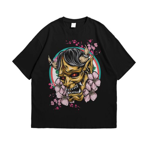 Aesthetic Illustration Oni Japanese Urban Unisex T-Shirt