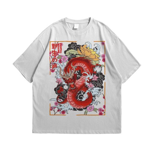 Aesthetic Illustration Raging Dragon Urban Unisex T-Shirt