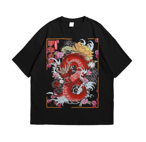 Aesthetic Illustration Raging Dragon Urban Unisex T-Shirt